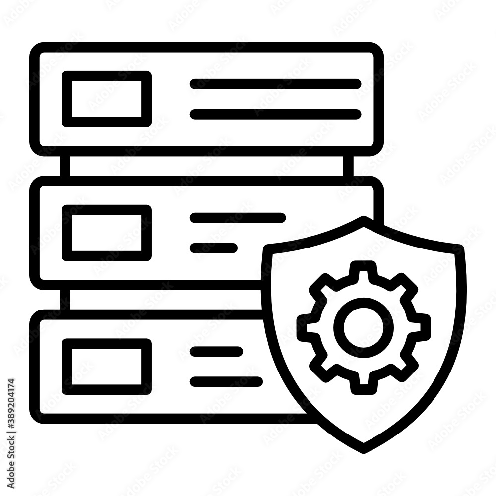 Secure Managed Server Concept, Maintenance Free Machine with Protection Vector Icon Design, Rack Insurance Sign, Cloud computing and Internet hosting services Symbol on White background Secure Managed Server Concept, Maintenance Free Machine with Protection Vector Icon Design, Rack Insurance Sign, Cloud computing and Internet hosting services Symbol on White background