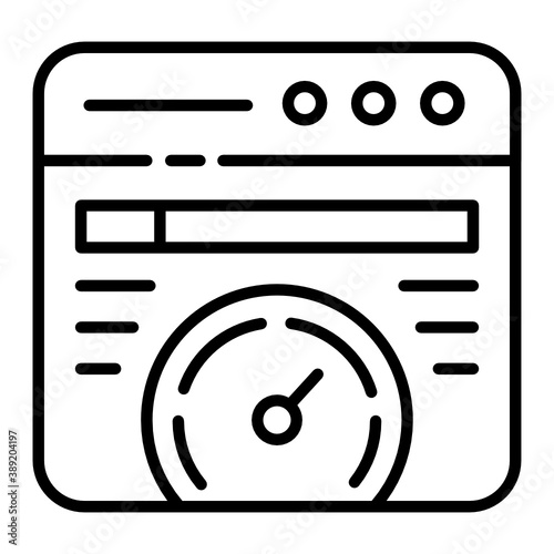 Page speed optimization Service Concept, Fast Loading Website Sign, Browser based Cache Vector Icon Design, SEO and Digital Marketing Symbol on White background 