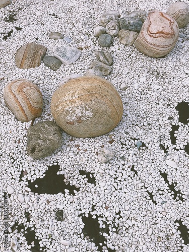 Photography zen stones on the beach