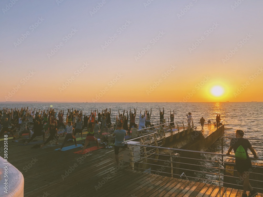 Obraz premium sunset on the beach