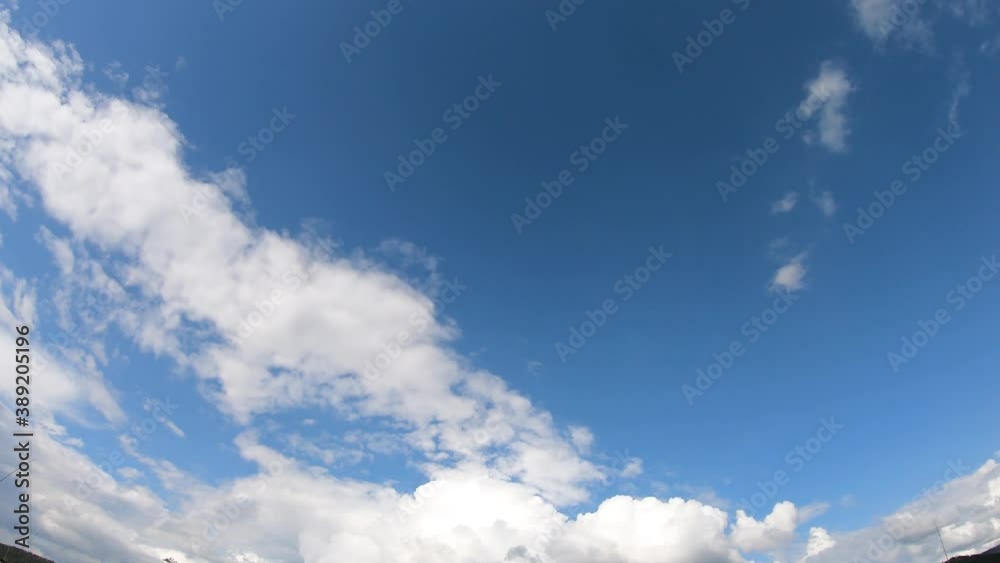 Hyperlapse landscape, the movement of the clouds Hyperlapse landscape, the movement of the clouds