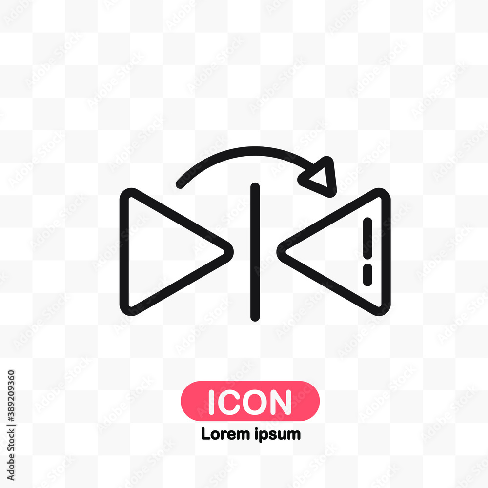 Reflect icon isolated on transparent background. Reflect icon isolated on transparent background.