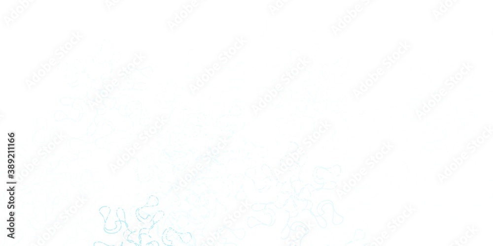 Obraz premium Light pink, blue vector backdrop with curves.