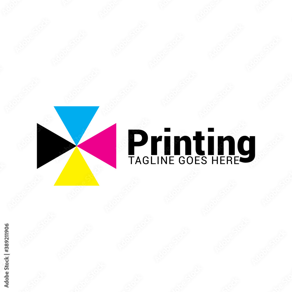 Digital print logo icon vector template. Digital print logo icon vector template.
