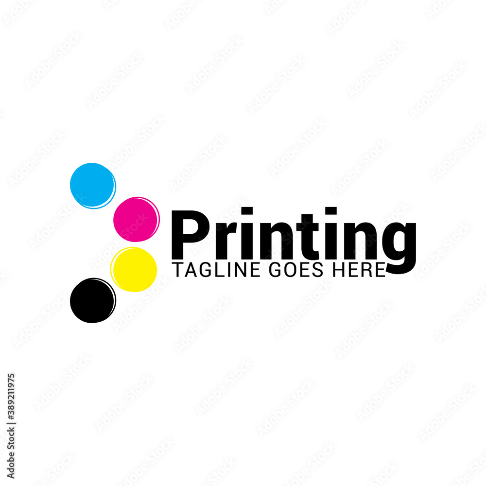 Digital print logo icon vector template. Digital print logo icon vector template.