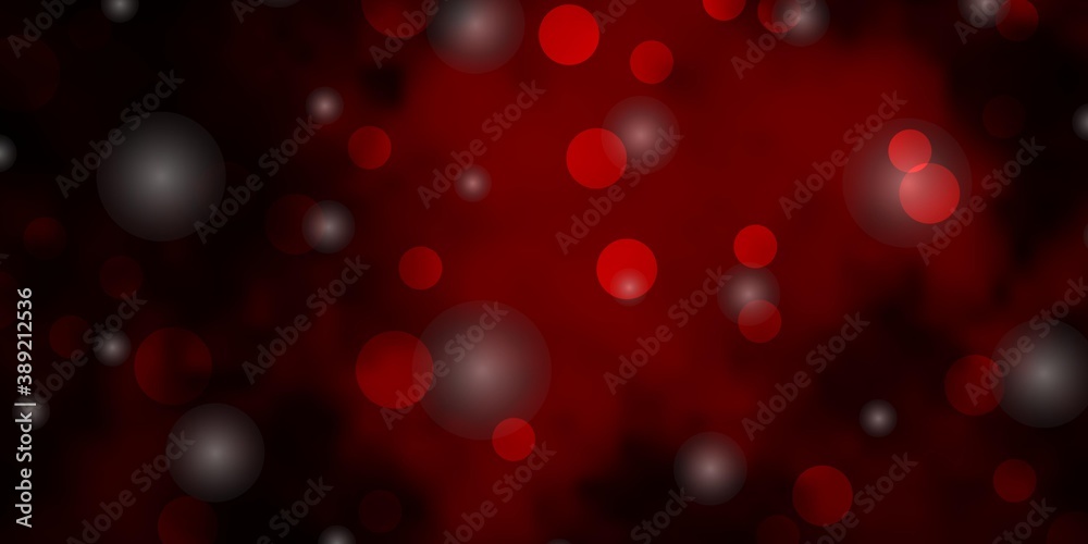 Dark Red vector background with circles, stars. Dark Red vector background with circles, stars.