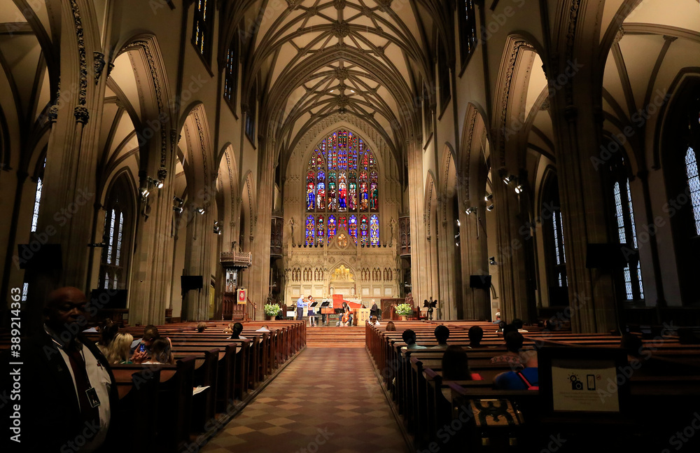 Trinity Church, Manhattan, New York City, New York, USA