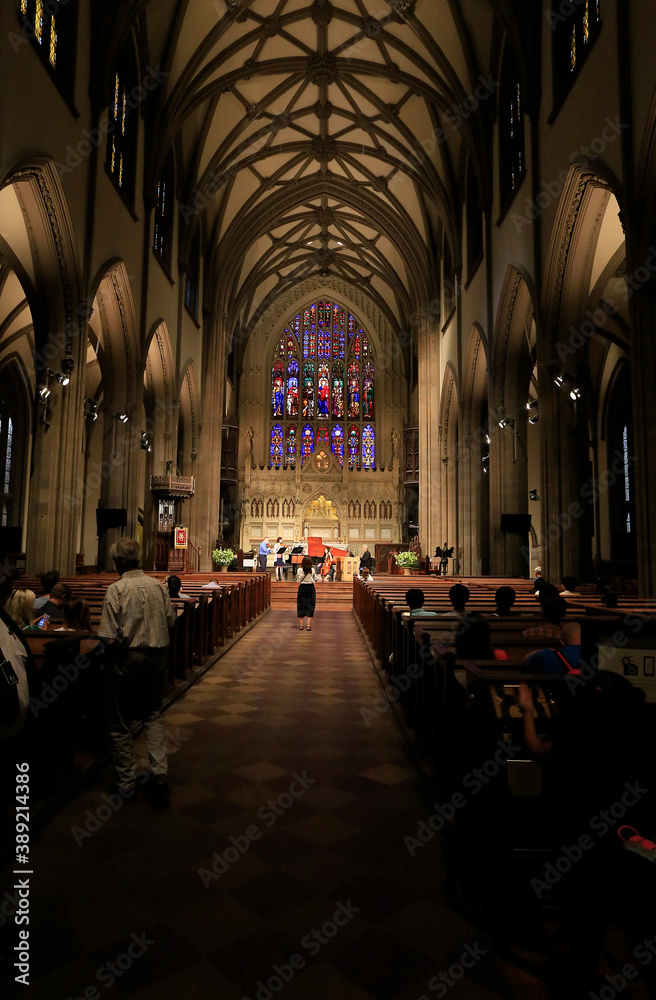 Trinity Church, Manhattan, New York City, New York, USA
