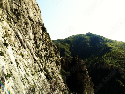 Fototapeta The colorful and beautiful landscapes of the mountains and valleys on the greek