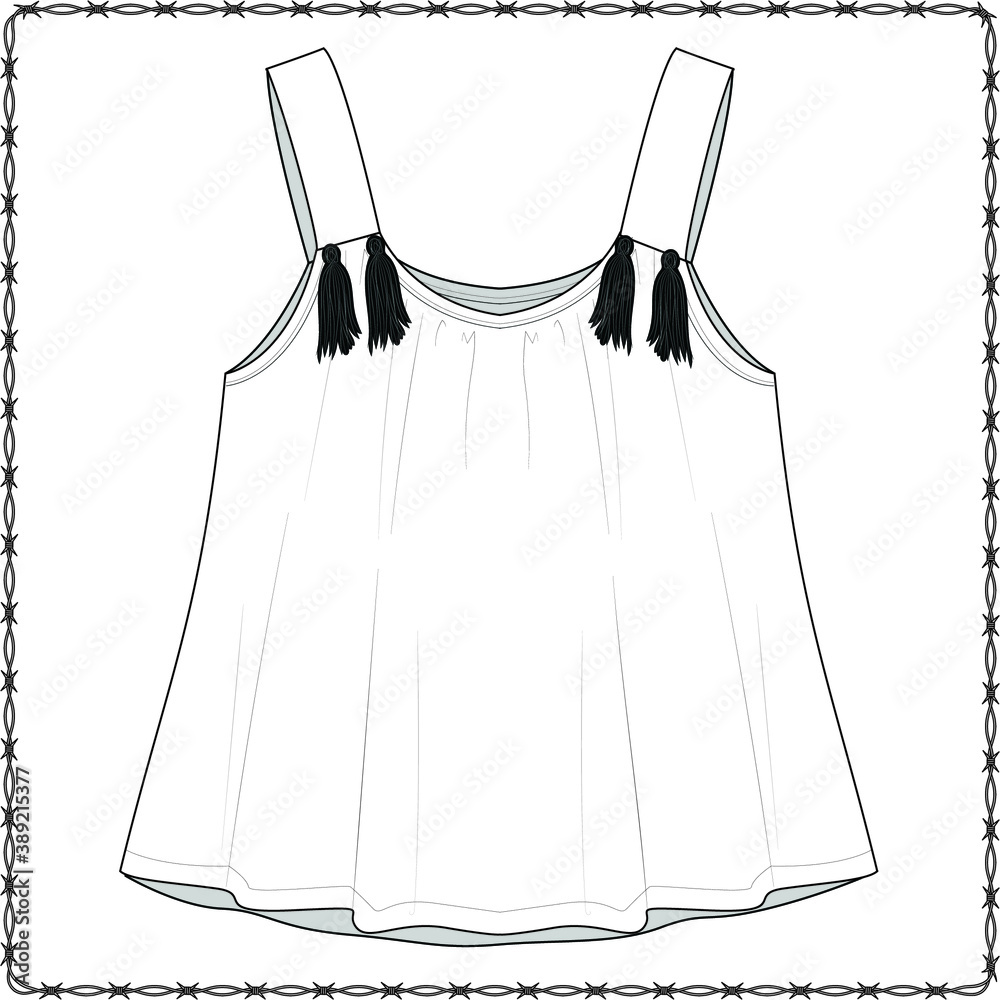 women dress editable fashion flat sketch for creating new designs ...
