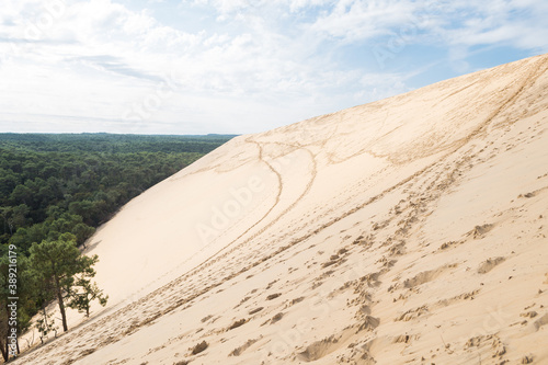 Fototapeta Naklejka Na Ścianę i Meble -   panoramic view of dune du pilat, France