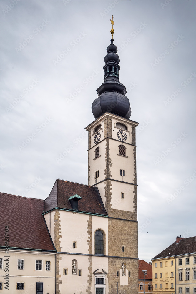 Baroque cathedral, Sankt Polten, Austria