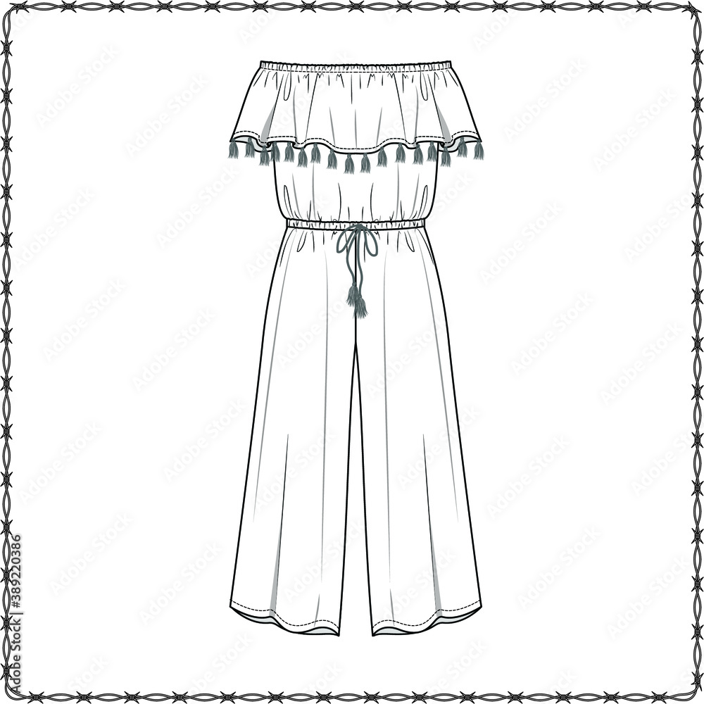 women dress editable fashion flat sketch for creating new designs ...