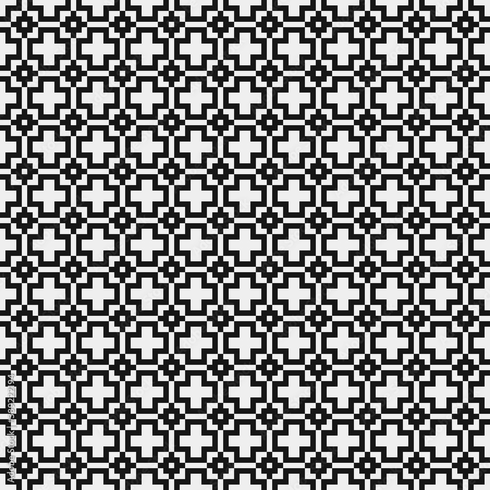Abstract Cross Pattern Dots Logo generative computational art illustration
