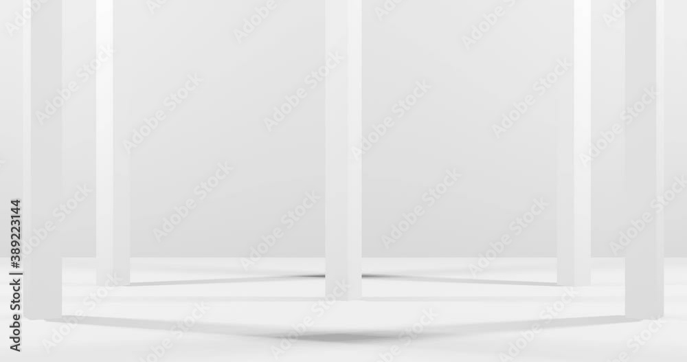 3d render with vertical rectangular columns in soft white lighting 3d render with vertical rectangular columns in soft white lighting