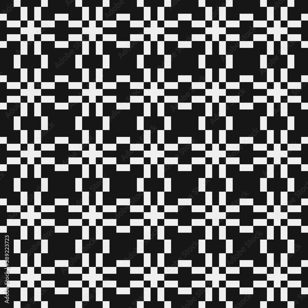 Fototapeta premium Abstract Cross Pattern Dots Logo generative computational art illustration