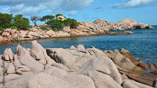 Beach scene on Sardinia in autumn.