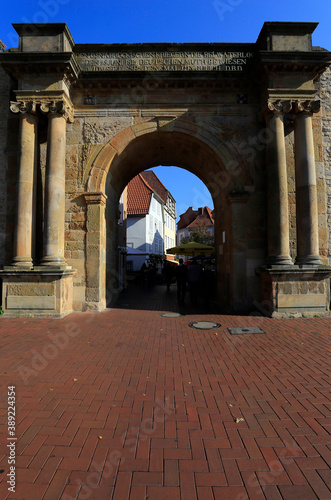 Das Heger Tor in Osnabrueck. Niedersachsen, Deutschland, Europa 
The Heger Tor in Osnabrueck, Lower Saxony, Germany, Europe photo