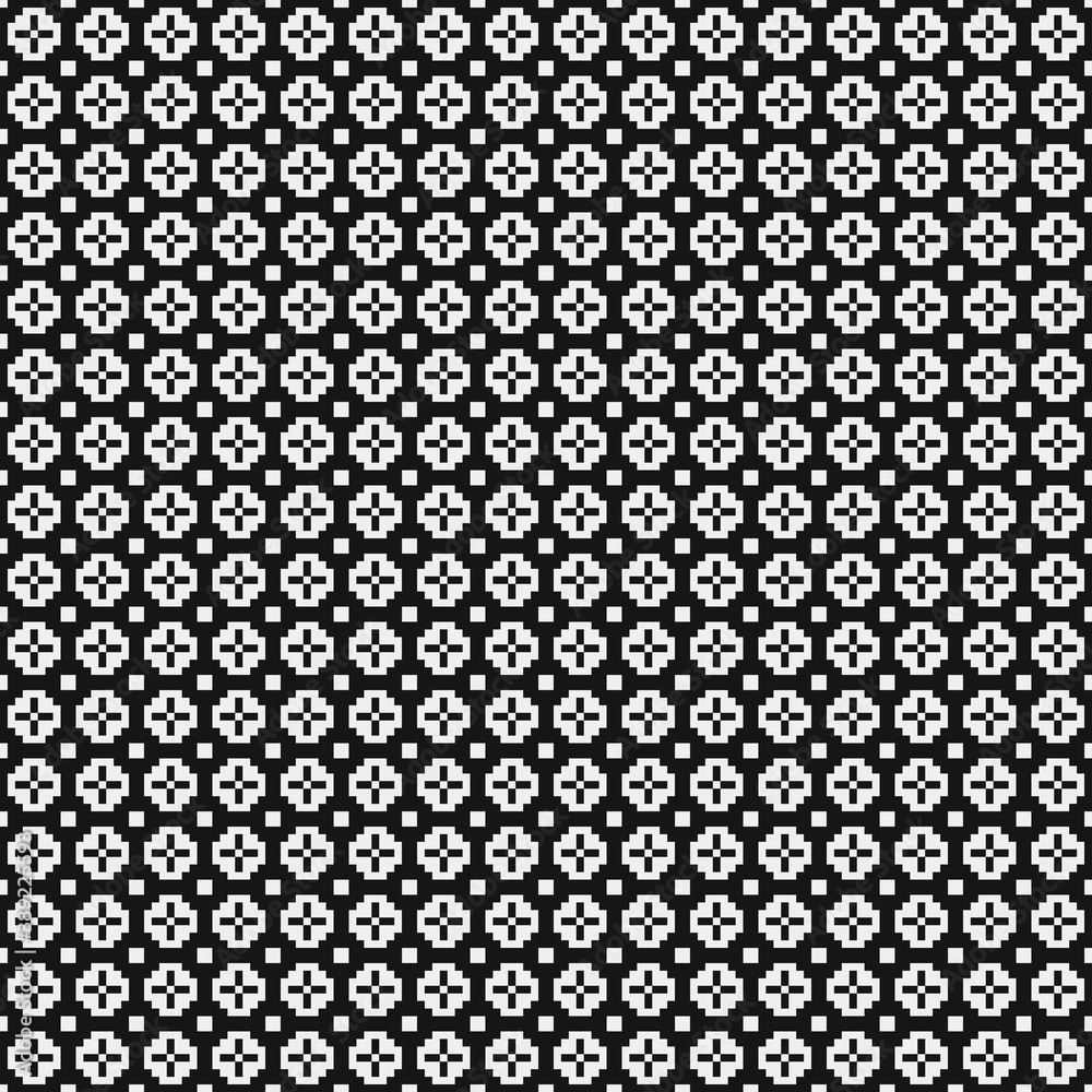 Abstract Cross Pattern Dots Logo generative computational art illustration