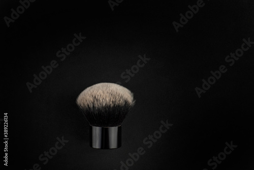 Hairdresser brush with black background