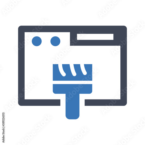 Browser cleaner, cleanup icon