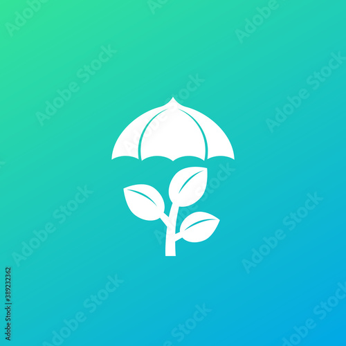 crop insurance icon, vector art