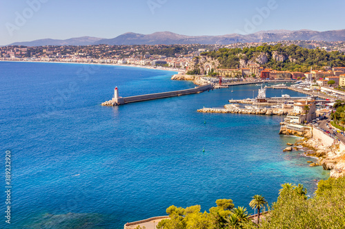 The coast of Nice, South of France
