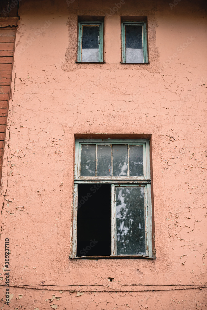 window on an old building