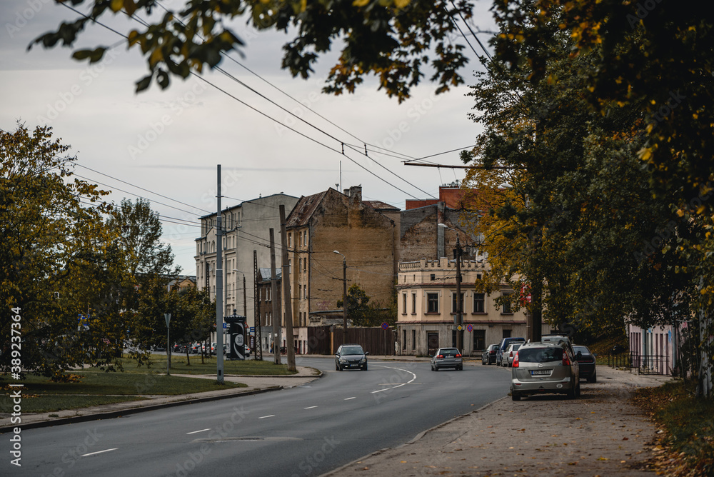 a street in Riga, Latvia 