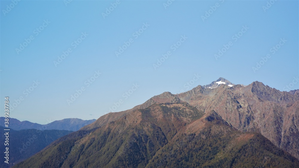 mountains, forest, autumn,