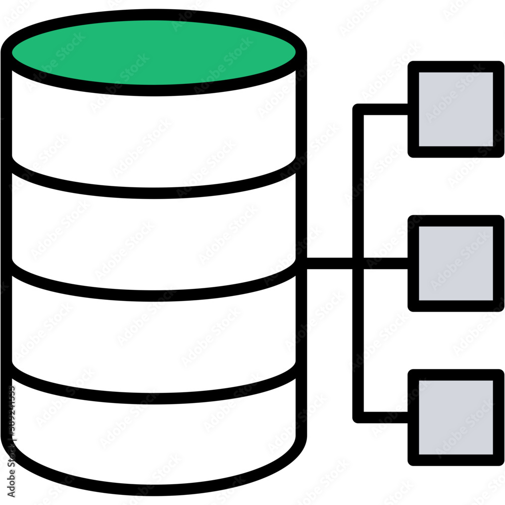 Line icon data management, finance management
Line icon data management, finance management