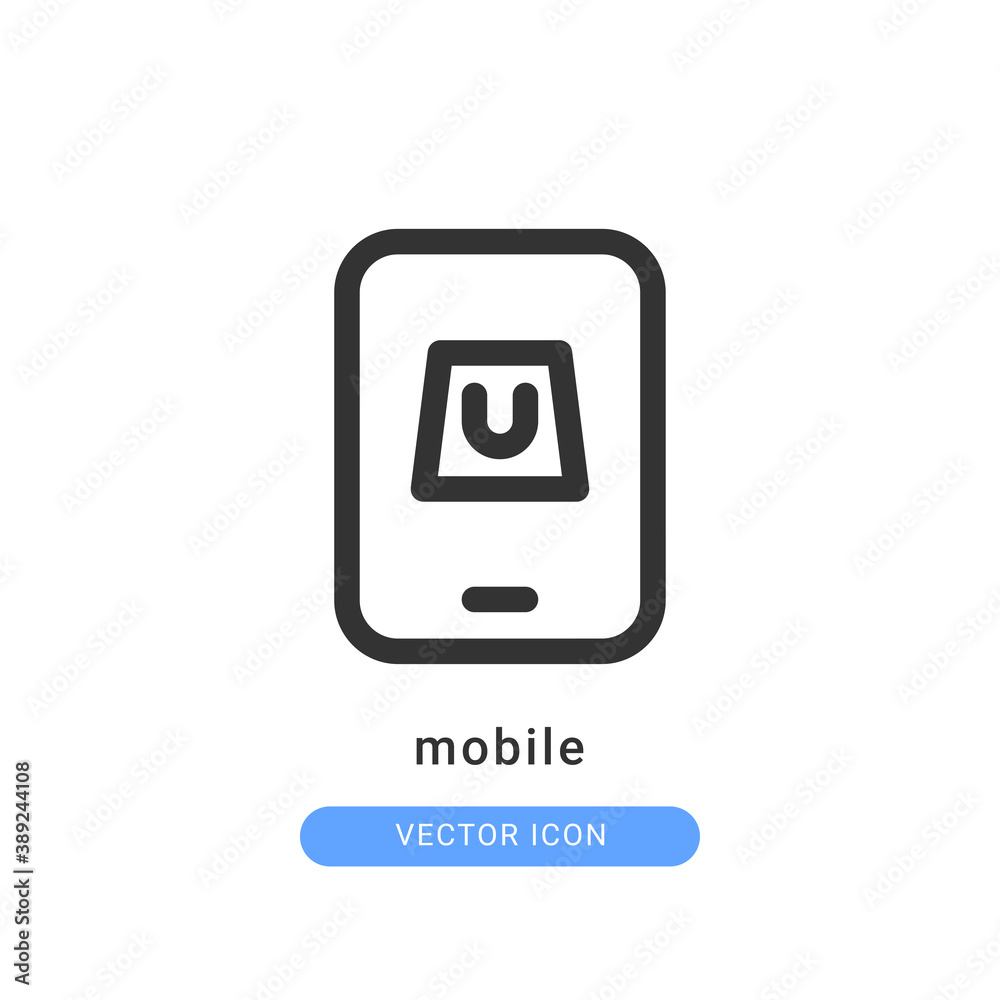 mobile icon vector illustration. mobile icon outline design. mobile icon vector illustration. mobile icon outline design.