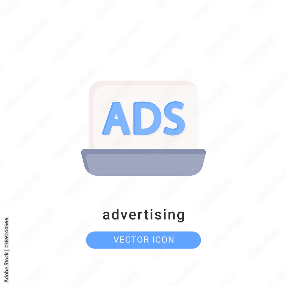 Advertising icon vector illustration. Advertising icon flat design. Advertising icon vector illustration. Advertising icon flat design.