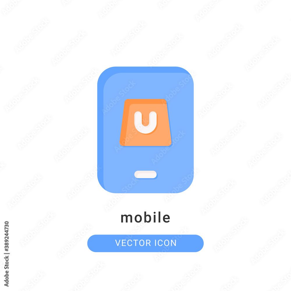 mobile icon vector illustration. mobile icon flat design. mobile icon vector illustration. mobile icon flat design.