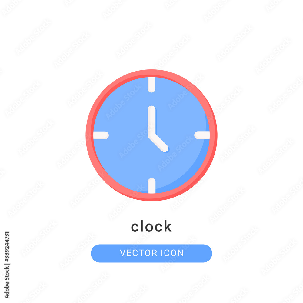 clock icon vector illustration. clock icon flat design. clock icon vector illustration. clock icon flat design.