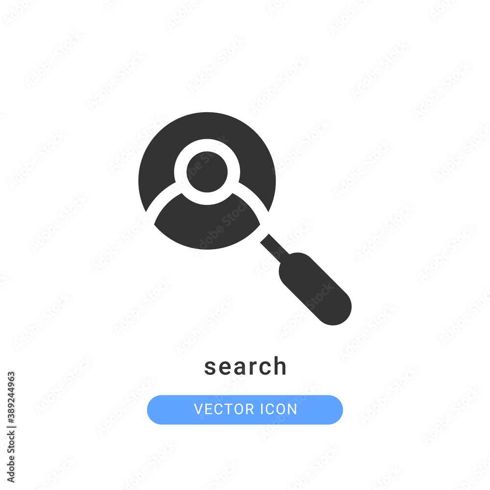 search icon vector illustration. search icon glyph design.