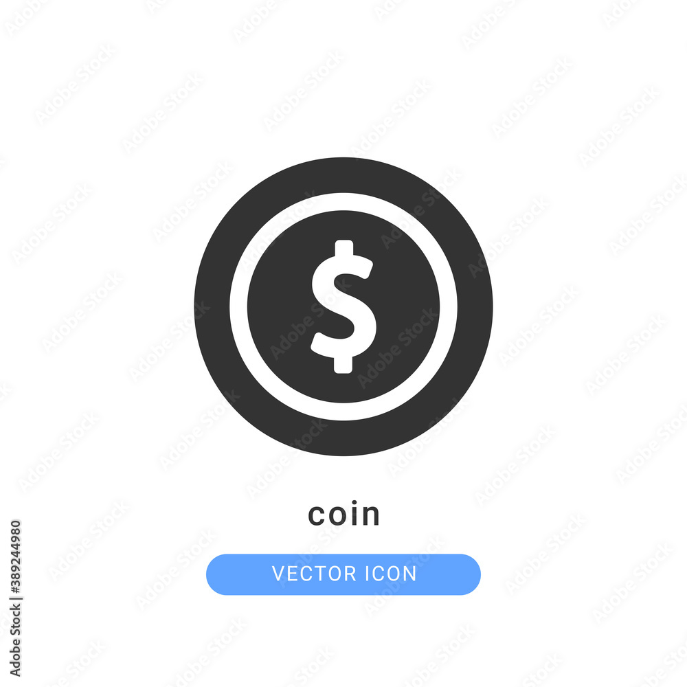 coin icon vector illustration. coin icon glyph design. coin icon vector illustration. coin icon glyph design.