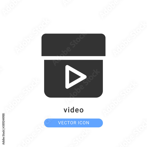 video streaming icon vector illustration. video streaming icon glyph design.