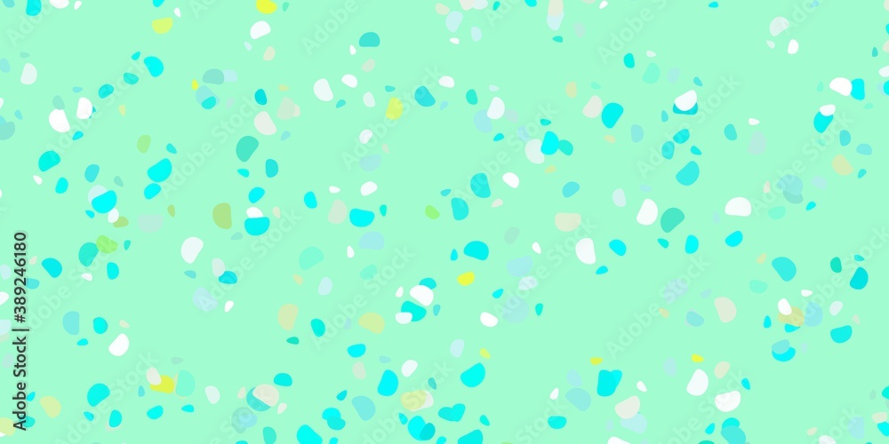 Light green vector background with random forms.