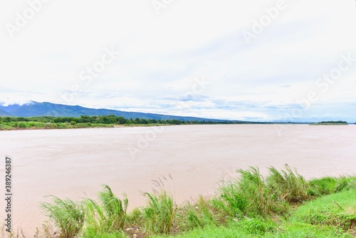 Scenic View of the Navel of Mekong River in Bueng Kan Province