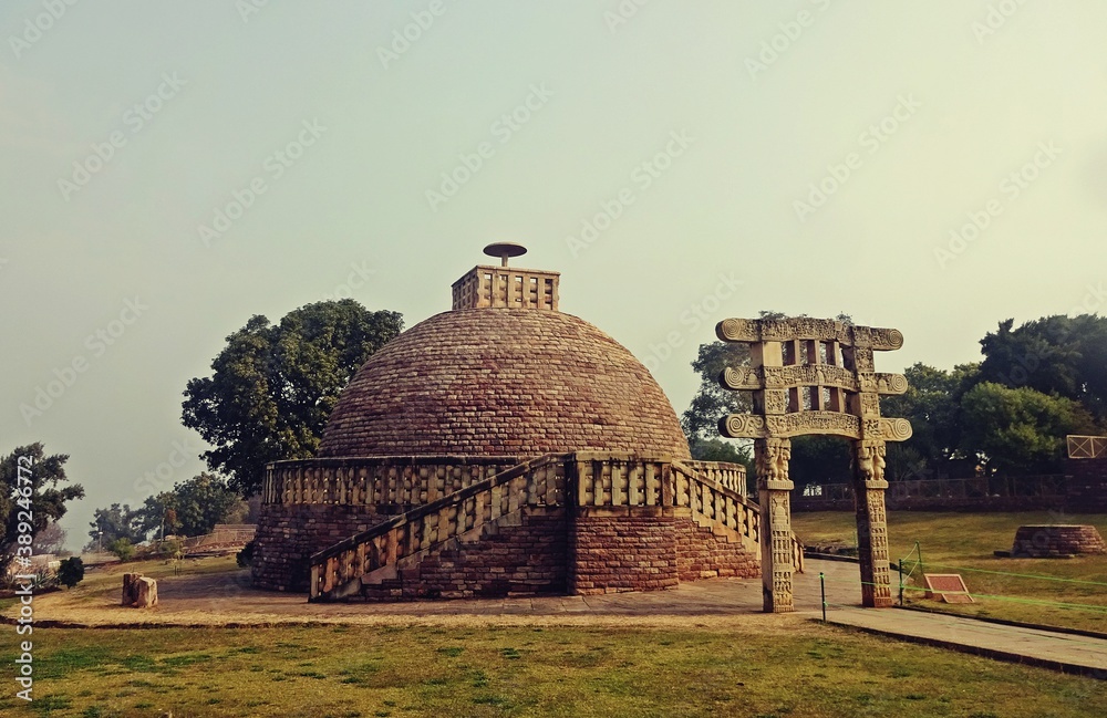 Sanchi Stupa, bhopal, madhyapradesh, India ,UNESCO World Heritage site