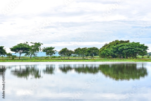 Scenic View of Nong Han Lake in Sakon Nakhon Province