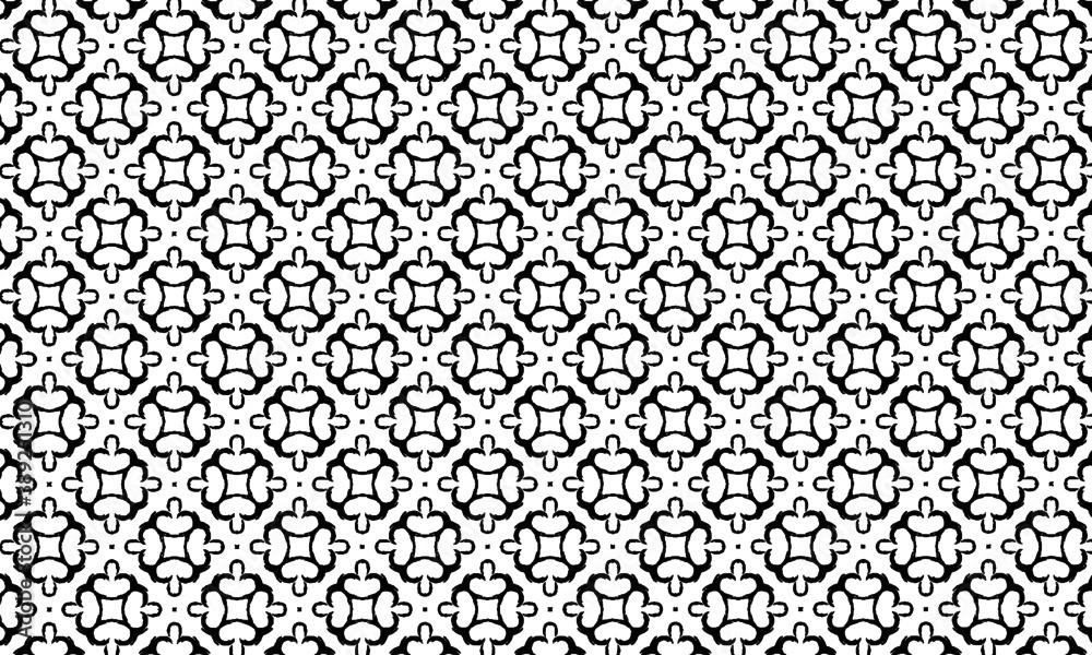  white and black mosaic pattern.