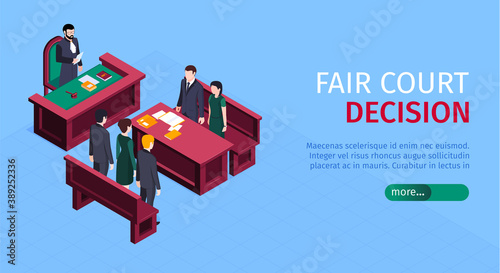 Court Verdict Horizontal Banner