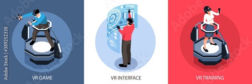 Virtual Reality Isometric Design Concept