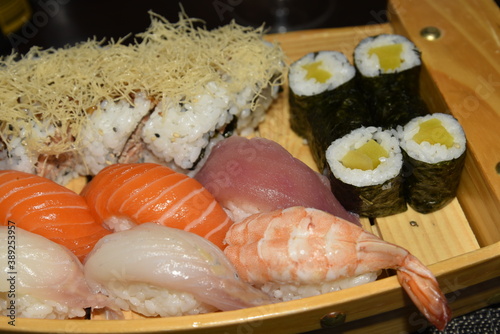 Mixed Sushi Types in the Big Boat