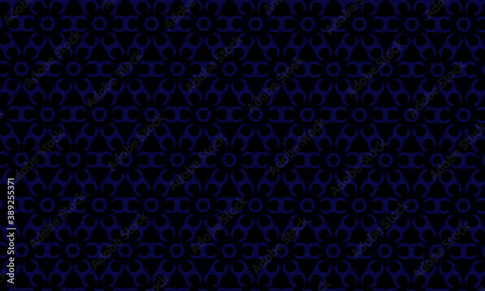 geometric pattern of floral elements in blue tones. geometric pattern of floral elements in blue tones.