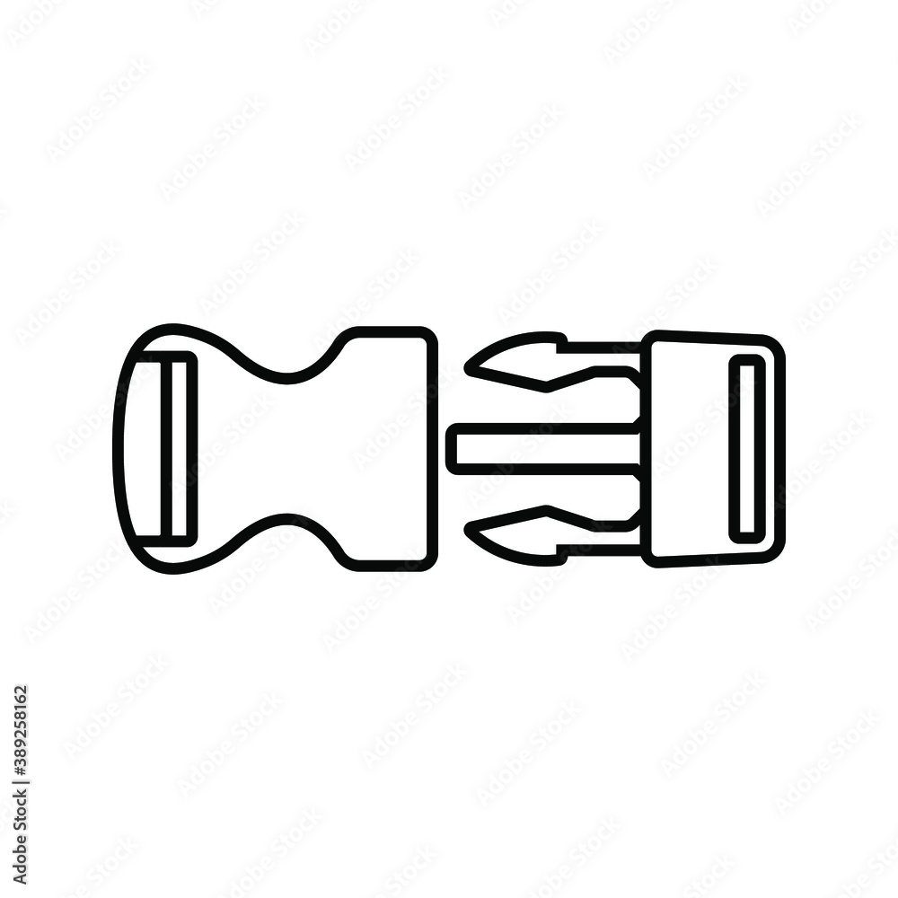 Fototapeta premium buckle icon. backpack buckle vector. vector illustration