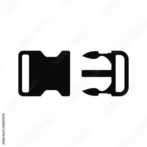buckle icon. backpack buckle vector. vector illustration