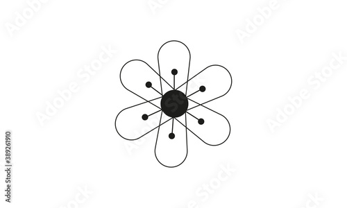 Flower Icons , Symbol Perfect Design Simple Set For Using In Web site Infographics Logo Report , Line Icon Vector illustration